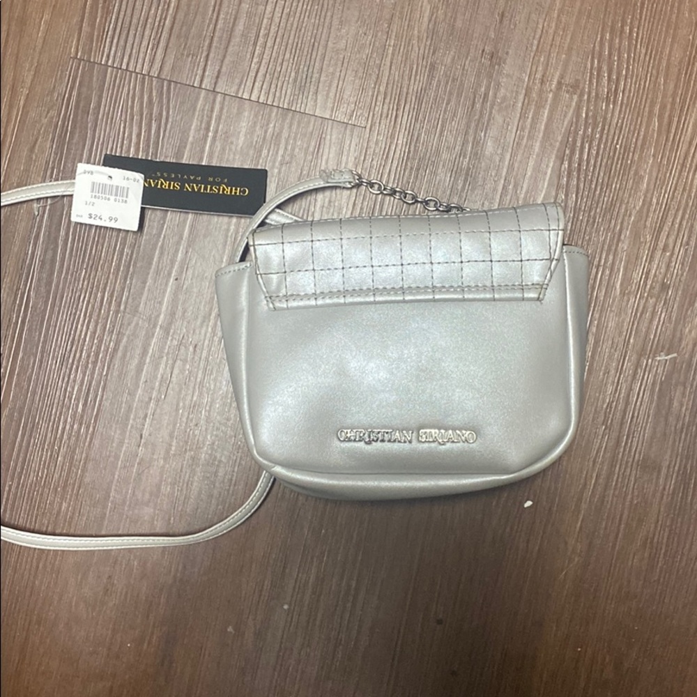 Silver Small crossbody Christian Siriano bag